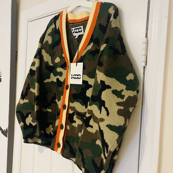 KBB by KAHLANA Women's 'The Slouchy Cardigan' - Olive Camo Size Small - Picture 7 of 11